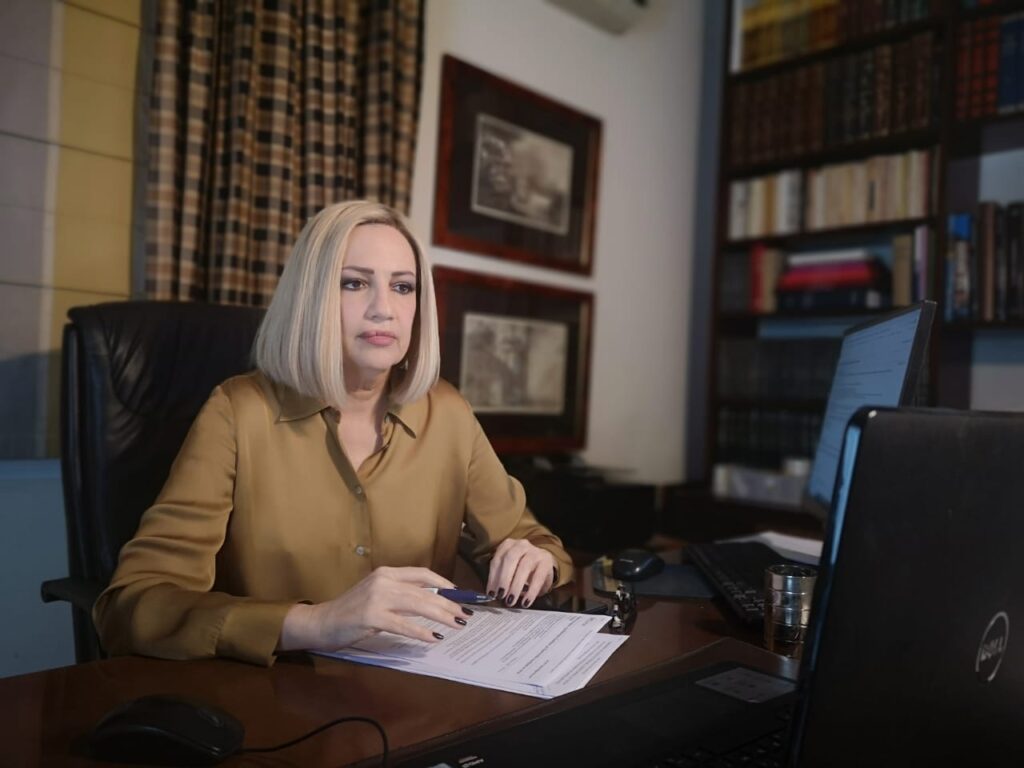 Φώφη Γεννηματά: Προκαλώ τον Κ. Μητσοτάκη να αποδεχθεί την πρόταση για χάραξη Εθνικής γραμμής