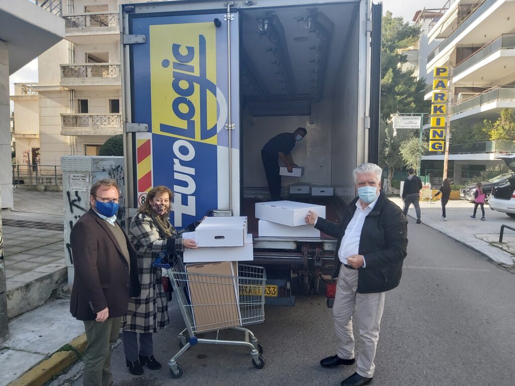Δήμος Αγίας Παρασκευής: παράδοση τροφίμων