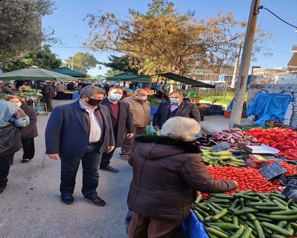 Επίσκεψη Δημάρχου Αιγάλεω Γιάννη Γκίκα στις λαϊκές αγορές της πόλης