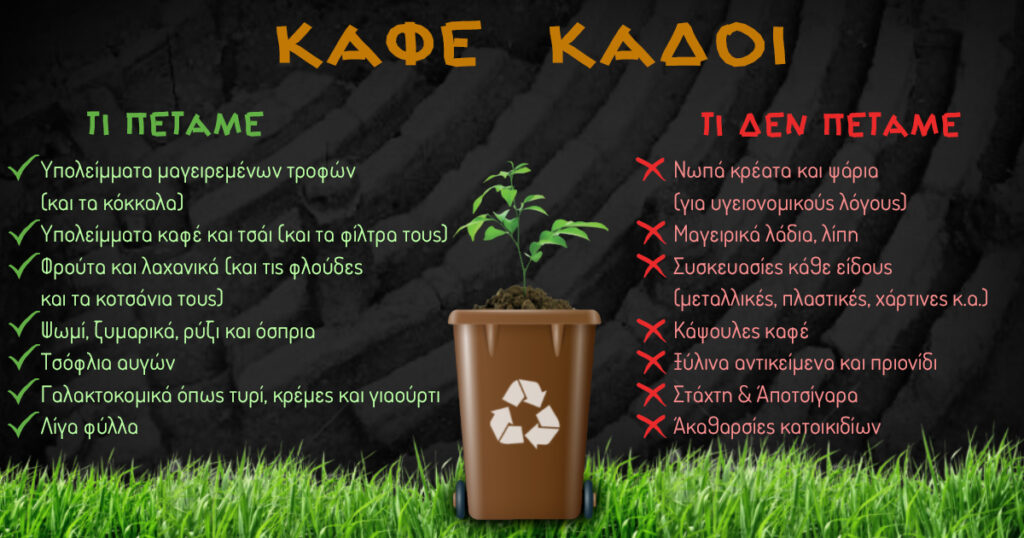 Τοποθέτηση καφέ κάδων ανακύκλωσης  σε γειτονιές του Δήμου Αχαρνών