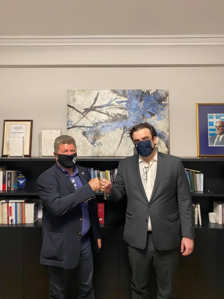 Συνάντηση Δημάρχου Αιγάλεω, Γιάννη Γκίκα, με τον Υπουργό Ψηφιακής Διακυβέρνησης Κυριάκο Πιερρακάκη