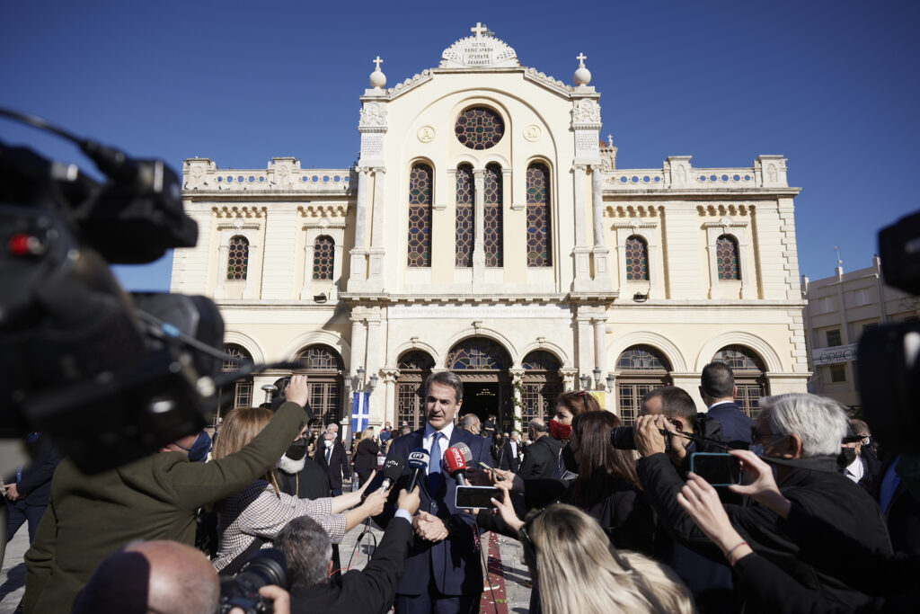 Δήλωση Κυρ. Μητσοτάκη μετά την τελετή ενθρόνισης του αρχιεπισκόπου Κρήτης κ. Ευγένιου στο Ηράκλειο