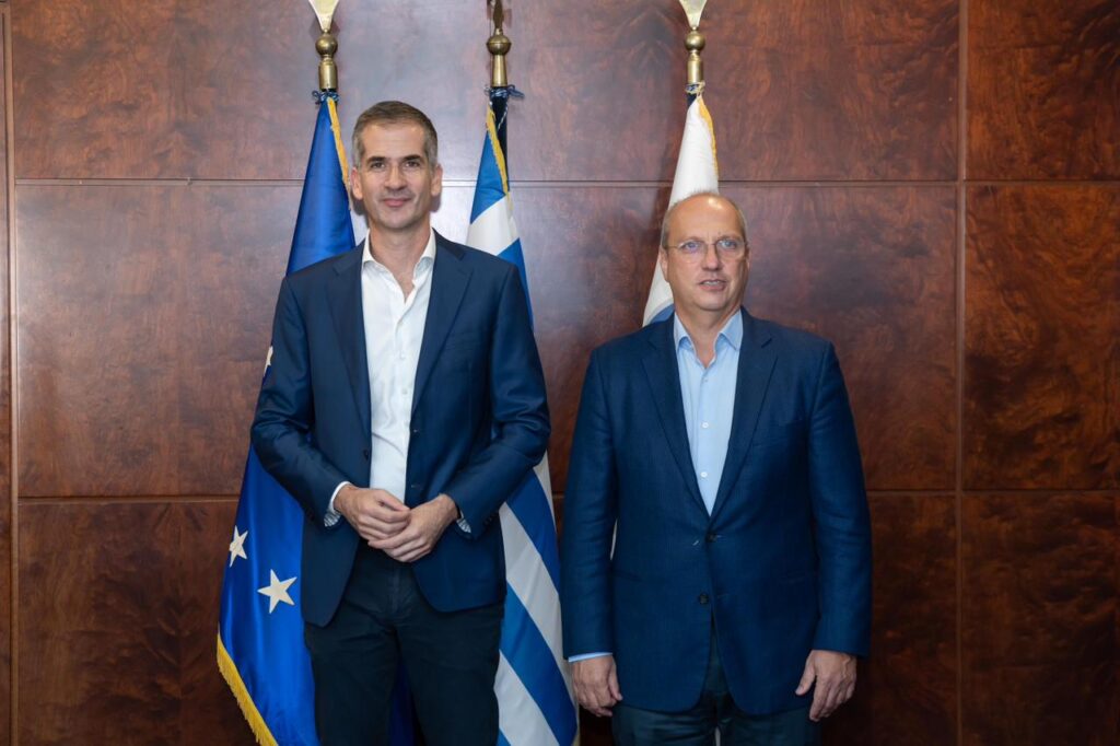 Συνάντηση του Υπουργού Προστασίας του Πολίτη Γιάννη Οικονόμου, με τον Δήμαρχο  Αθηναίων Κώστα Μπακογιάννη