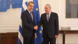 Συνάντηση Κυρ. Μητσοτάκη με τον αντιπρόεδρο της Παλαιστινιακής Αρχής