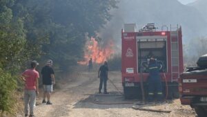 Μάχη με τα πύρινα μέτωπα στη Δυτική Αττική