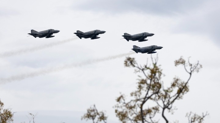 Με την επίδειξη του F-16 της ομάδας «Ζευς» ολοκληρώθηκε η παρέλαση για την 28η Οκτωβρίου